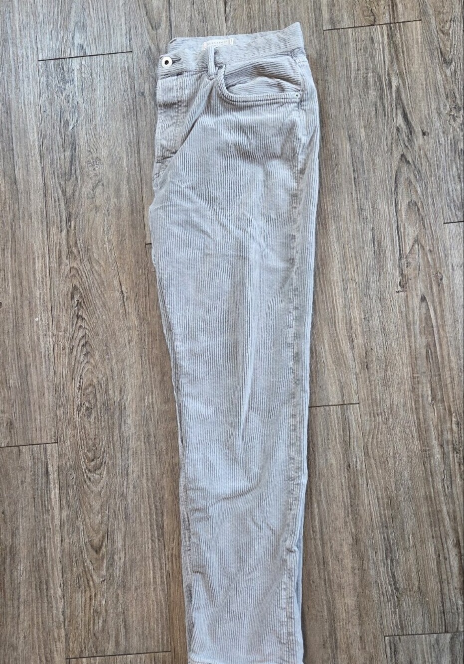 AllSaints Grey Corduroy Pants